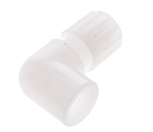 12x10mm & G1/4'' PVDF Elbow Compression Fitting with Female Threads 10 bar