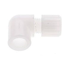 8x6mm & G1/4'' PVDF Elbow Compression Fitting with Female Threads 10 bar