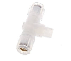 6x4mm & G1/8'' PFA T-Shape Tee Cutting Fitting with Male Threads 10 bar