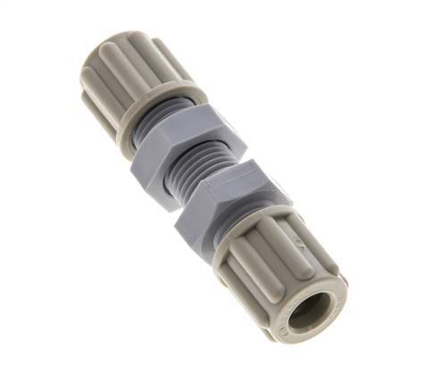 6x4mm PA Straight Compression Fitting Bulkhead 10 bar [2 Pieces]