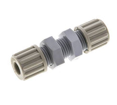 8x6mm PA Straight Compression Fitting Bulkhead 10 bar [2 Pieces]