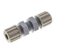 8x6mm PA Straight Compression Fitting Bulkhead 10 bar [2 Pieces]