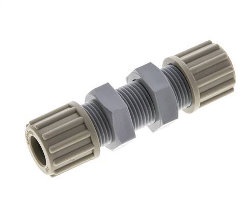 12x10mm PA Straight Compression Fitting Bulkhead 10 bar