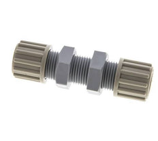 12x10mm PA Straight Compression Fitting Bulkhead 10 bar