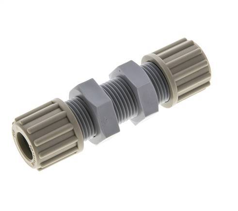 12x10mm PA Straight Compression Fitting Bulkhead 10 bar