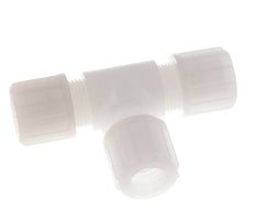 6x4mm PVDF Straight Compression Fitting Bulkhead 10 bar
