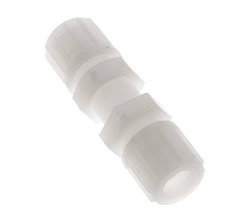 14x12mm PVDF Straight Compression Fitting Bulkhead 10 bar
