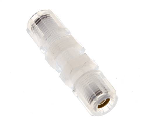 6x4mm & PFA Straight Compression Fitting Bulkhead 10 bar