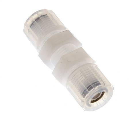 10x8mm & PFA Straight Compression Fitting Bulkhead 10 bar