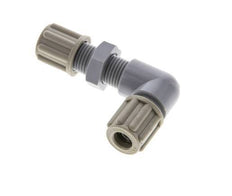 6x4mm PA Elbow Compression Fitting Bulkhead 10 bar [2 Pieces]