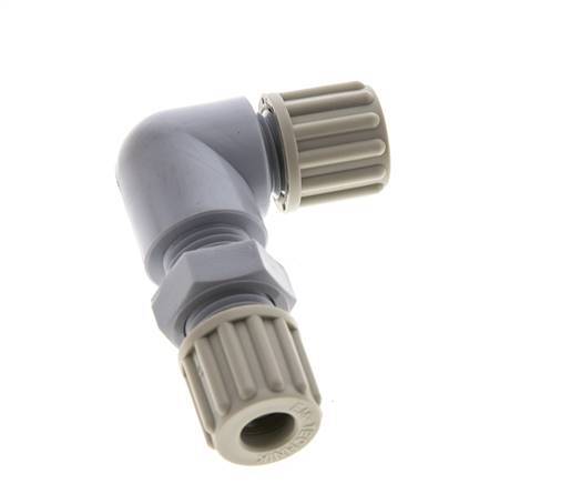 8x6mm PA Elbow Compression Fitting Bulkhead 10 bar [2 Pieces]