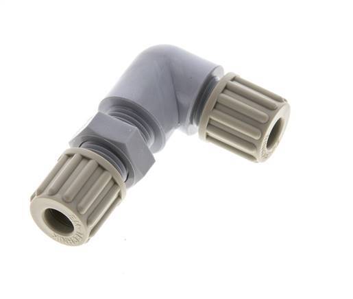 8x6mm PA Elbow Compression Fitting Bulkhead 10 bar [2 Pieces]