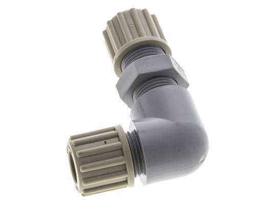 12x9mm PA Elbow Compression Fitting Bulkhead 10 bar