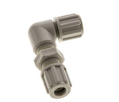 6x4mm PP Elbow Compression Fitting Bulkhead 10 bar