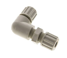 8x6mm PP Elbow Compression Fitting Bulkhead 10 bar