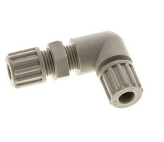 8x6mm PP Elbow Compression Fitting Bulkhead 10 bar