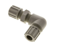 12x10mm PP Elbow Compression Fitting Bulkhead 10 bar