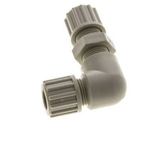 12x10mm PP Elbow Compression Fitting Bulkhead 10 bar