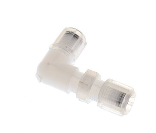 6x4mm & PFA Elbow Compression Fitting with Female Threads Bulkhead 10 bar