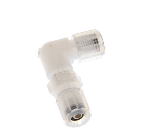 6x4mm & PFA Elbow Compression Fitting with Female Threads Bulkhead 10 bar