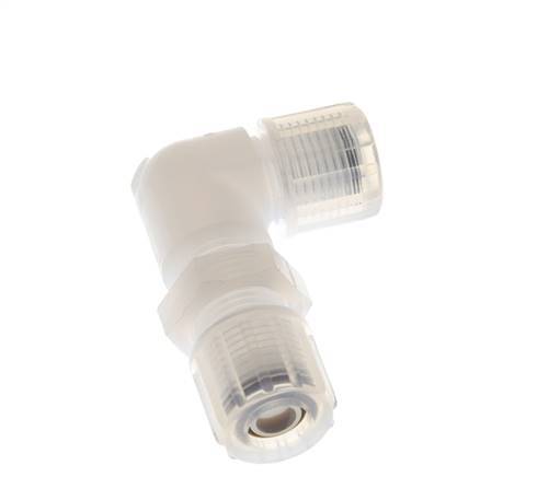 10x8mm & PFA Elbow Compression Fitting with Female Threads Bulkhead 10 bar