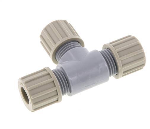 10x8mm PA T-Shape Tee Compression Fitting 10 bar