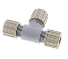 10x8mm PA T-Shape Tee Compression Fitting 10 bar