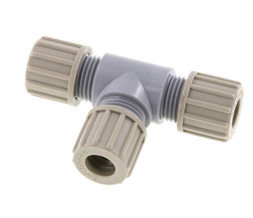 10x8mm PA T-Shape Tee Compression Fitting 10 bar