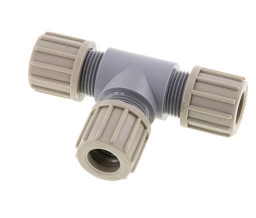 14x12mm PA T-Shape Tee Compression Fitting 10 bar