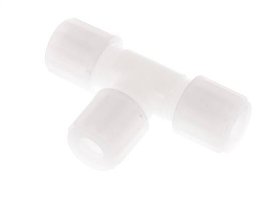 8x6mm PVDF T-Shape Tee Compression Fitting 10 bar