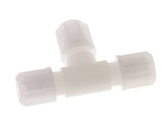8x6mm PVDF T-Shape Tee Compression Fitting 10 bar
