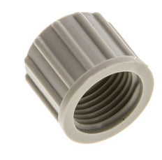 10x8mm (M16x1.5) PP Union Nut Knurled [10 Pieces]