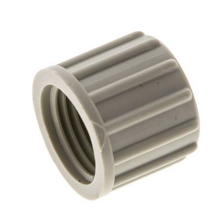 10x8mm (M16x1.5) PP Union Nut Knurled [10 Pieces]