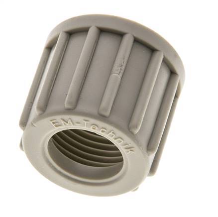14x12mm (M20x1.5) PP Union Nut Knurled [2 Pieces]