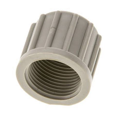 6x4mm (M10x1) PVDF Union Nut Knurled [5 Pieces]