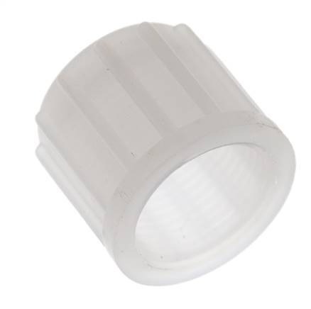14x12mm (M20x1.5) PVDF Union Nut Knurled [2 Pieces]