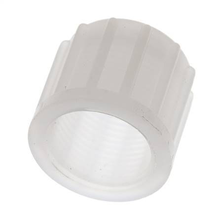 14x12mm (M20x1.5) PVDF Union Nut Knurled [2 Pieces]
