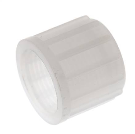 14x12mm (M20x1.5) PVDF Union Nut Knurled [2 Pieces]