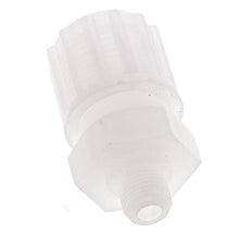 12x6mm & G1/8'' PVDF Straight Compression Fitting with Male Threads 10 bar PVC and PA