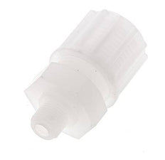 12x6mm & G1/8'' PVDF Straight Compression Fitting with Male Threads 10 bar PVC and PA