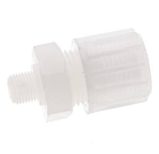 12x6mm & G1/8'' PVDF Straight Compression Fitting with Male Threads 10 bar PVC and PA