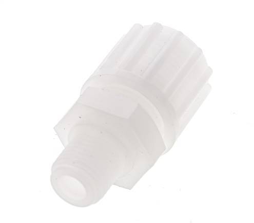 15x9mm & G1/4'' PVDF Straight Compression Fitting with Male Threads 10 bar PVC and PA