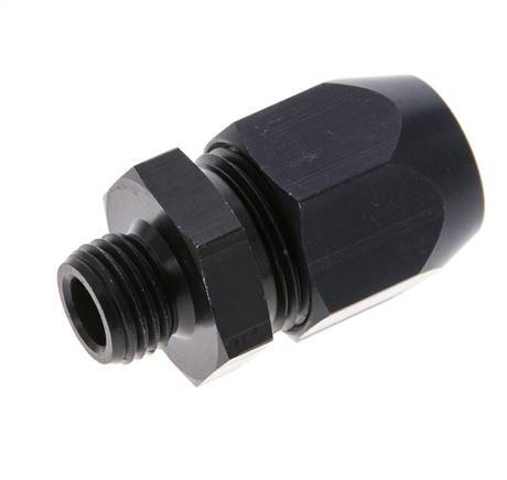 14x8mm & G1/4'' Aluminum Straight Compression Fitting with Male Threads 10 bar PVC and PA [2 Pieces]