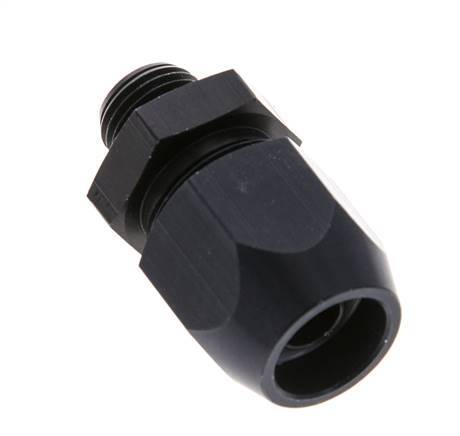 14x8mm & G1/4'' Aluminum Straight Compression Fitting with Male Threads 10 bar PVC and PA [2 Pieces]