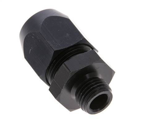14x8mm & G1/4'' Aluminum Straight Compression Fitting with Male Threads 10 bar PVC and PA [2 Pieces]