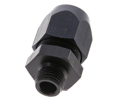 14x8mm & G1/4'' Aluminum Straight Compression Fitting with Male Threads 10 bar PVC and PA [2 Pieces]