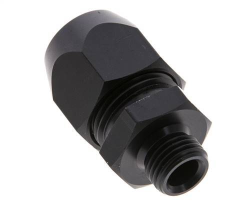 15x9mm & G1/4'' Aluminum Straight Compression Fitting with Male Threads 10 bar PVC and PA [2 Pieces]