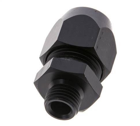 15x9mm & G1/4'' Aluminum Straight Compression Fitting with Male Threads 10 bar PVC and PA [2 Pieces]