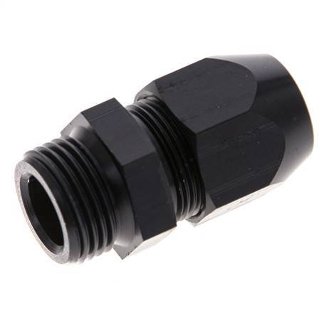 12x6mm & G3/8'' Aluminum Straight Compression Fitting with Male Threads 10 bar PVC and PA [2 Pieces]