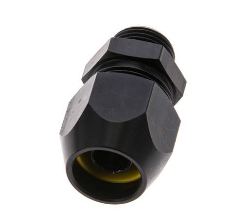 16x10mm & G3/8'' Aluminum Straight Compression Fitting with Male Threads 10 bar PVC and PA [2 Pieces]